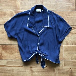 Wilfred Free • Tie Front Blouse